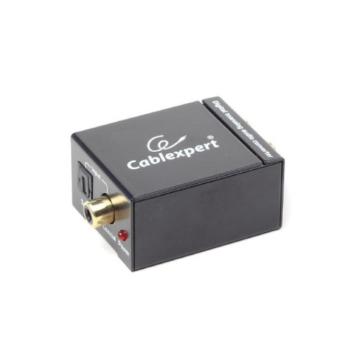 Gembird convertidor digital a analogico optico a rca negro dsc-opt-rca-001