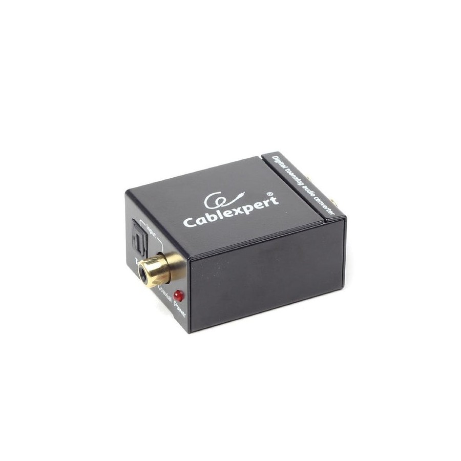 Gembird convertidor digital a analogico optico a rca negro dsc-opt-rca-001