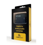 Gembird convertidor digital a analogico optico a rca negro dsc-opt-rca-001