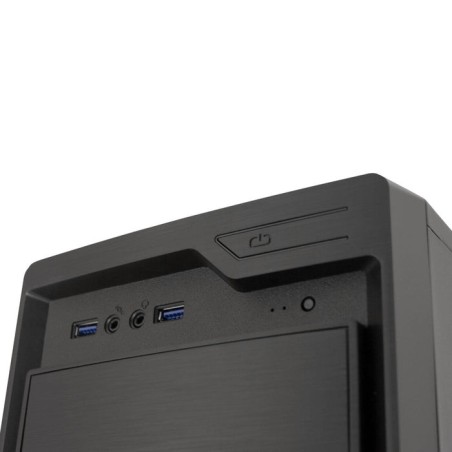 Coolbox caja pc atx f800 2x usb 3.0 s/fte negro  coo-pcf800sf