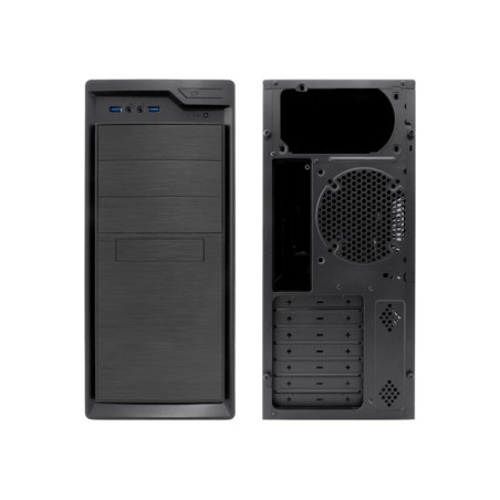 Coolbox caja pc atx f800 2x usb 3.0 s/fte negro  coo-pcf800sf