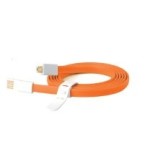Ziron cable usb 2.0 a micro usb 1.50m plano naranja  zr209