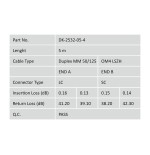 Digitus cable de conexión multimode de fibra óptica, om4, lc/sc