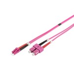 Digitus cable conexion fibra optica mm om4 lc a sc 50/125 3m