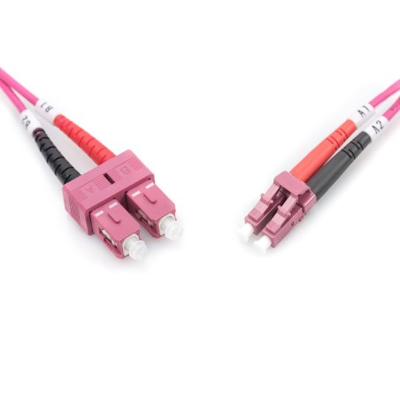 Digitus cable conexion fibra optica mm om4 lc a sc 50/125 3m