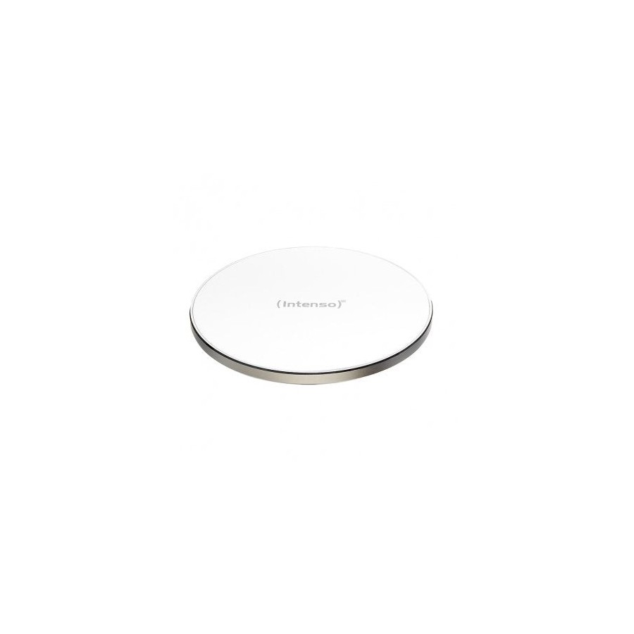 Cargador intenso qi inalambrico 10w aluminio blanco rapido