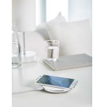Cargador intenso qi inalambrico 10w aluminio blanco rapido