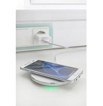 Cargador intenso qi inalambrico 10w aluminio blanco rapido