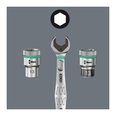 Wera joker set 11 piezas llaves combinadas con carraca