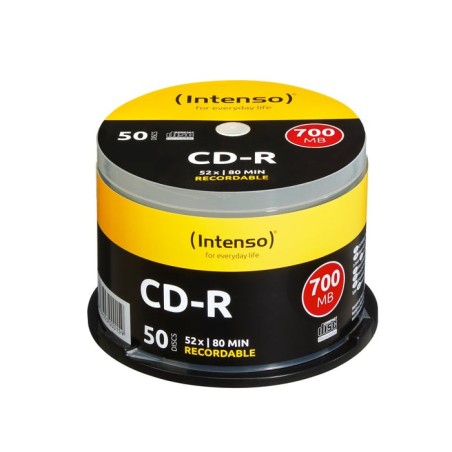 Intenso cd-r 700 mb/80 min., 52x, cakee box 50