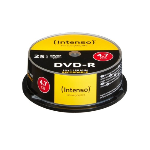 Intenso dvd-r 4.7gb 16x tarrina 25uds