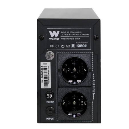 Sai línea interactiva woxter ups 650 va 650va-360w 2 salidas formato torre