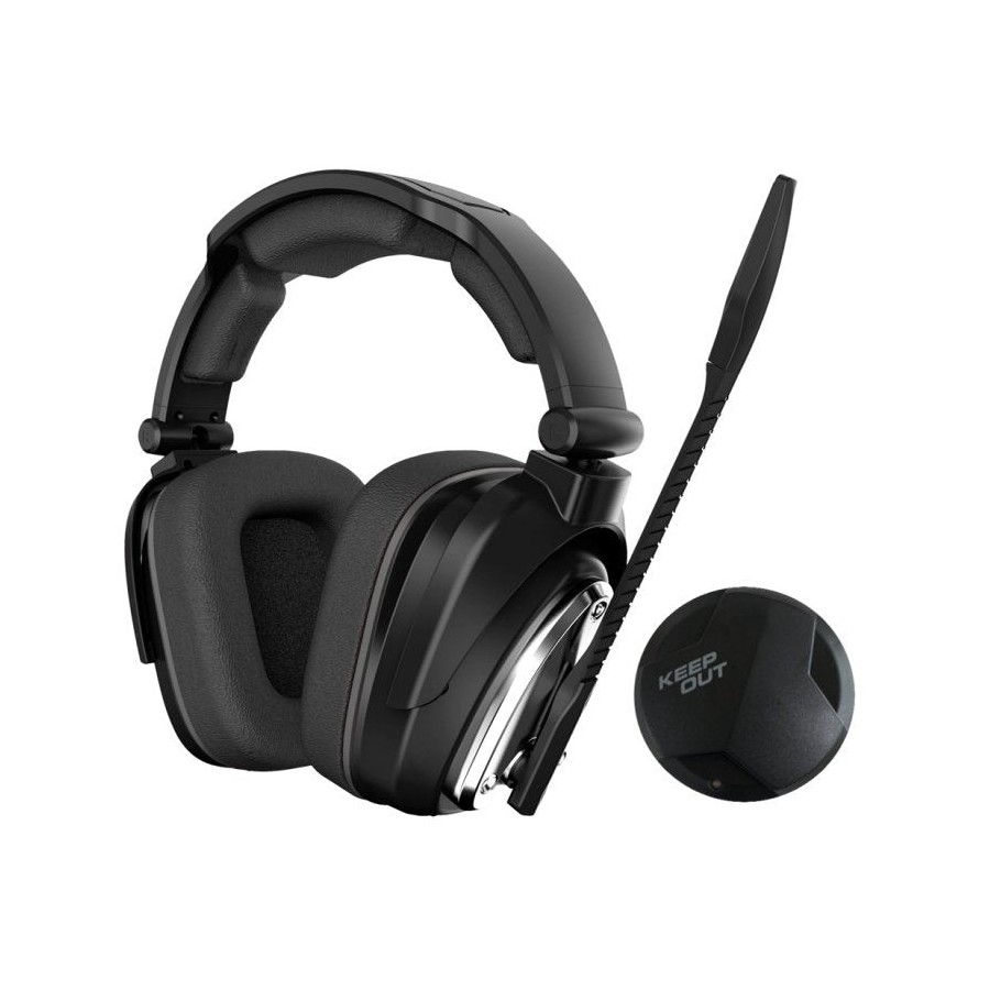 Keepout auricular gaming 7.1 multiplataforma hxair 7.1 virtual/wireless/microfono omnidireccional/autonomia 10 horas