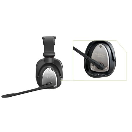 Keepout auricular gaming 7.1 multiplataforma hxair 7.1 virtual/wireless/microfono omnidireccional/autonomia 10 horas