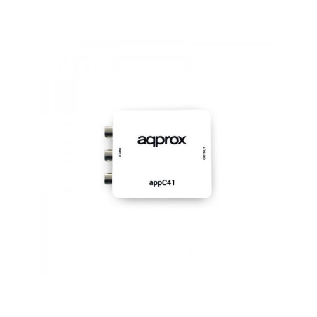 Approx adaptador rca a hdmi  resolucion hasta 1080p aliment microusb  blanco appc41