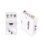 Approx adaptador rca a hdmi  resolucion hasta 1080p aliment microusb  blanco appc41