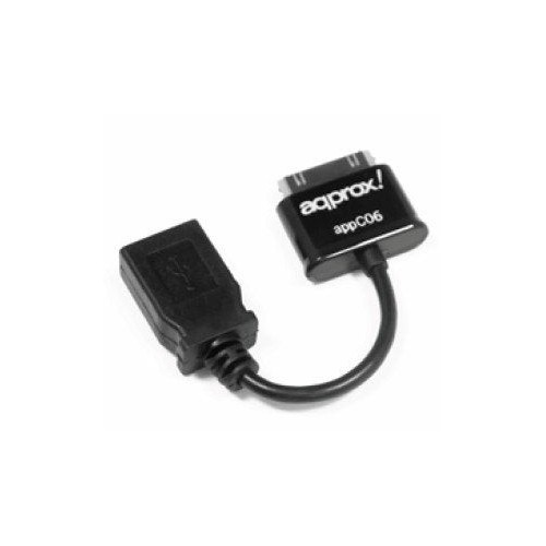 Approx cable adaptador usb a 30 pines negro appc06