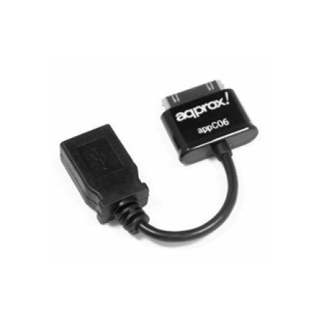 Approx cable adaptador usb a 30 pines negro appc06