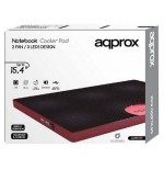 Approx base refrigeradora para portatil 15.4\1 rojo appnbc05r