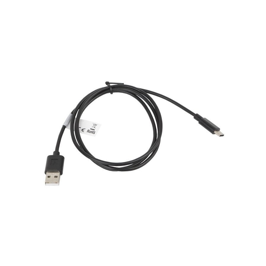 Lanberg cable usb 2.0 a usb tipo-c m/m 1m negro ca-usbo-10cc-0010-bk