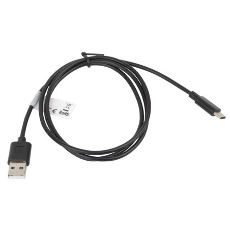 Lanberg cable usb 2.0 a usb tipo-c m/m 1m negro ca-usbo-10cc-0010-bk