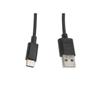 Lanberg cable usb 2.0 a usb tipo-c m/m 1m negro ca-usbo-10cc-0010-bk