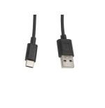 Lanberg cable usb 2.0 a usb tipo-c m/m 1m negro ca-usbo-10cc-0010-bk