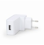 Gembird cargador 2.1a 1 puerto blanco eg-uc2a-02-w