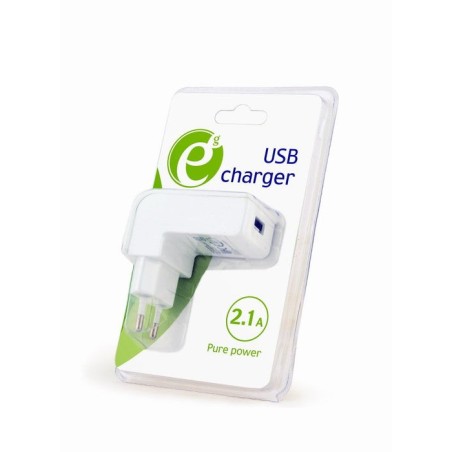 Gembird cargador 2.1a 1 puerto blanco eg-uc2a-02-w