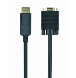 Gembird cable displayport a vga m/m 1.80m negro ccp-dpm-vgam-6