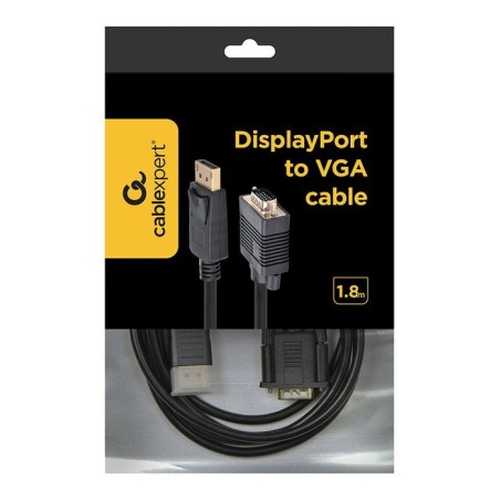 Gembird cable displayport a vga m/m 1.80m negro ccp-dpm-vgam-6