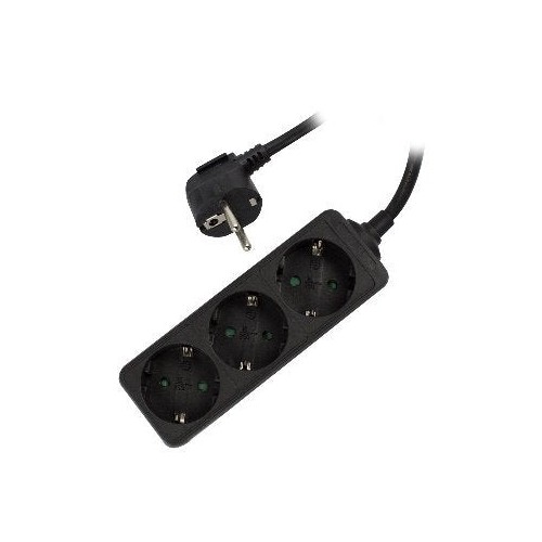 Ewent regleta 3 tomas negro ew3959
