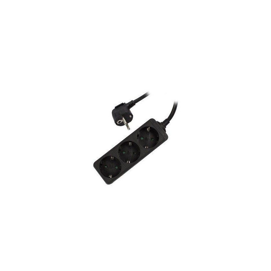 Ewent regleta 3 tomas negro ew3959