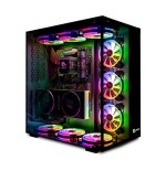 Caja pc talius atx gaming cronos rgb cristal templado usb 3.0