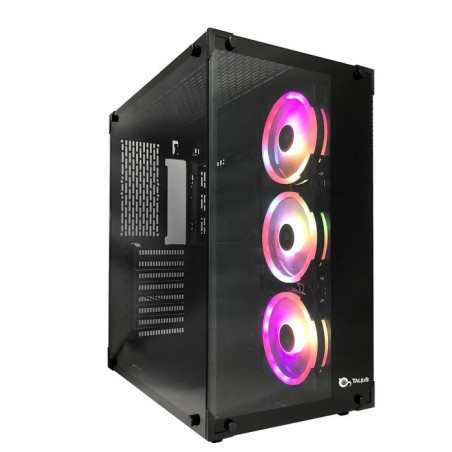Caja pc talius atx gaming cronos rgb cristal templado usb 3.0