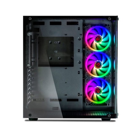 Caja pc talius atx gaming cronos rgb cristal templado usb 3.0