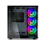 Caja pc talius atx gaming cronos rgb cristal templado usb 3.0