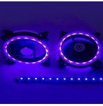 Talius kit siroko (2ventiladores doble aro rgb + tira led + remote control)