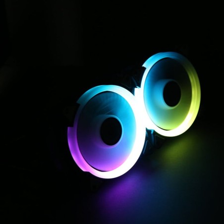 Talius kit siroko (2ventiladores doble aro rgb + tira led + remote control)