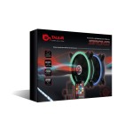 Talius kit siroko (2ventiladores doble aro rgb + tira led + remote control)