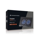 Base refrigeracion para portatiles conceptronic 2 ventiladores 125mm hasta 17