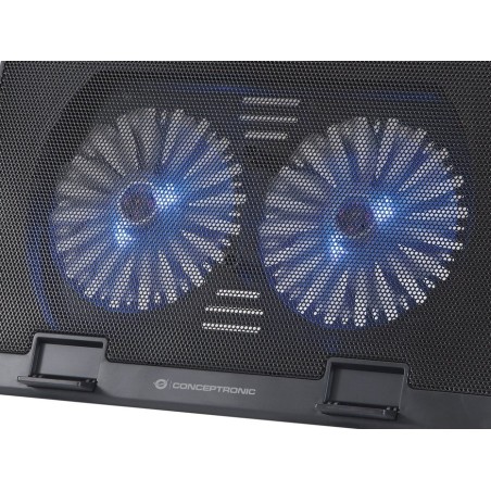 Base refrigeracion para portatiles conceptronic 2 ventiladores 125mm hasta 17