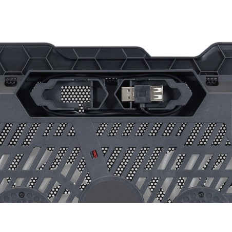 Base refrigeracion para portatiles conceptronic 2 ventiladores 125mm hasta 15.6