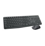 Teclado alemán + ratón logitech mk235 usb qwertz gris