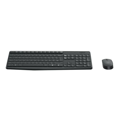 Teclado ingles logitech mk235 ratón incluido usb qwerty internacional de ee.uu. gris