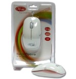 3free mouse optico usb mcm101/wp diseño blanco rosa