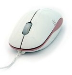 3free mouse optico usb mcm101/wp diseño blanco rosa