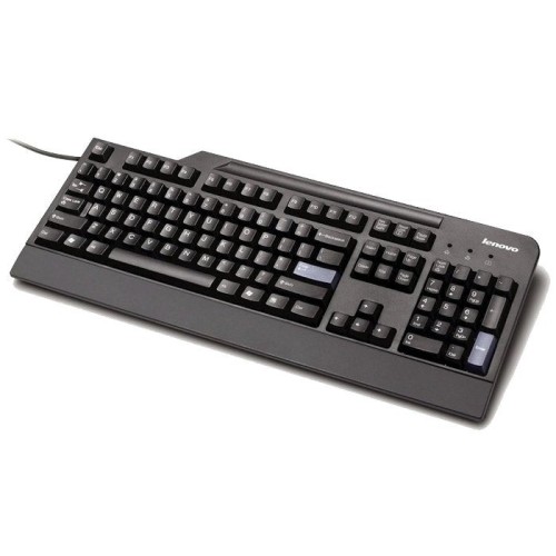 Teclado español lenovo usb con lector smart card (compatible dni electronico) negro