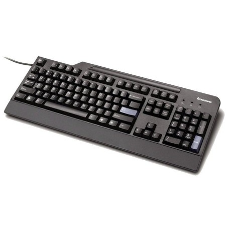 Teclado español lenovo usb con lector smart card (compatible dni electronico) negro
