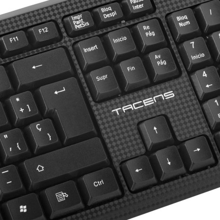 Teclado español tacens anima ak0es - membrana alto rendimiento - cable usb 1.3m
